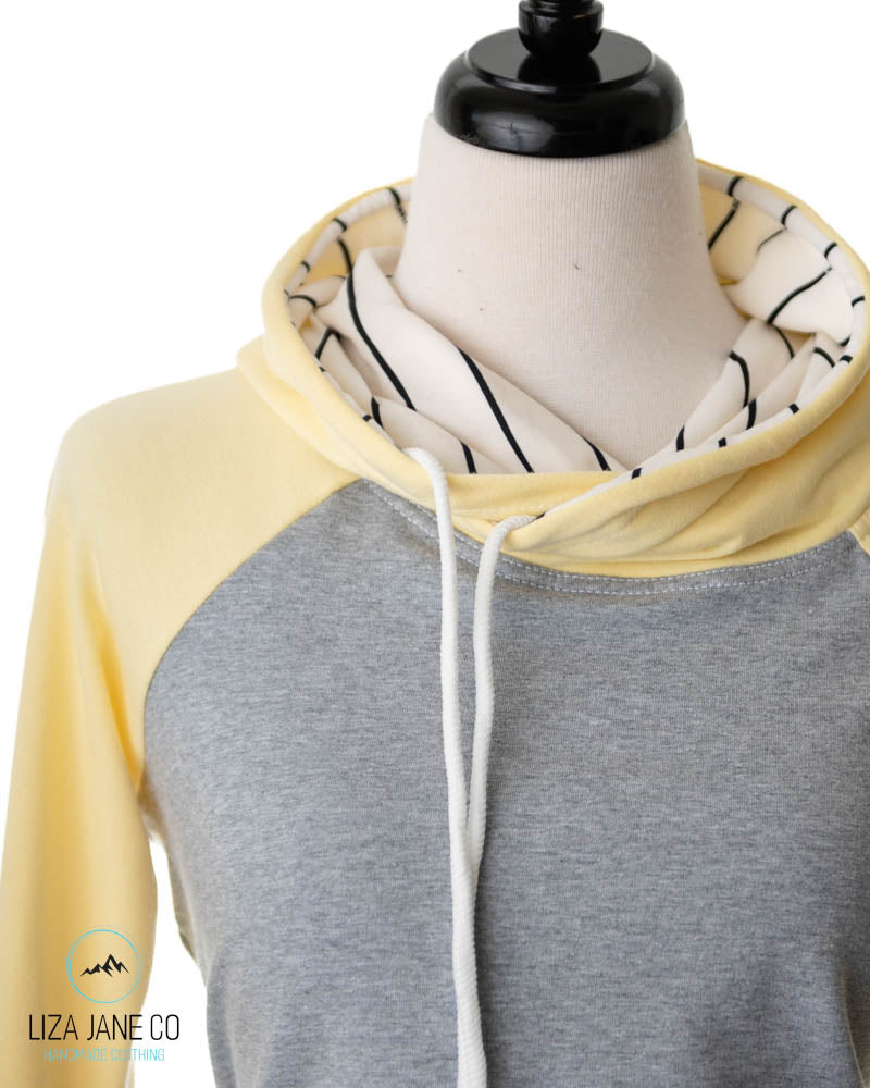 Women's Hoodie | Light yellow and Grey