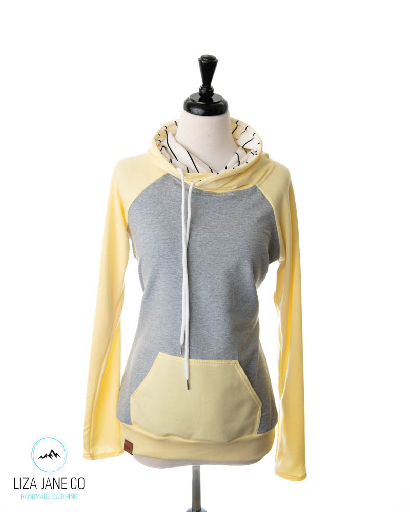 Women's Hoodie | Light yellow and Grey