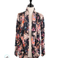 Skull & Floral on Navy Cardigan