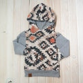 Grow With me Natural/earthy Aztec and Grey on Sleeves