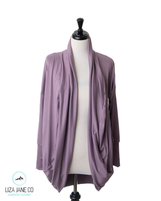 Women's Cocoon Cardigan | Dusty Lavender