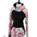 Pink paisley on white and Black on Body