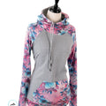 Pink/Aqua Floral and Grey on Body