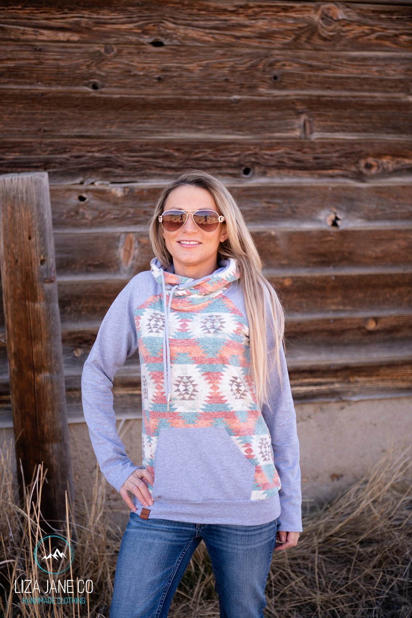 Women's Hoodie | Purple Leopard and Heather Grey {Medium}