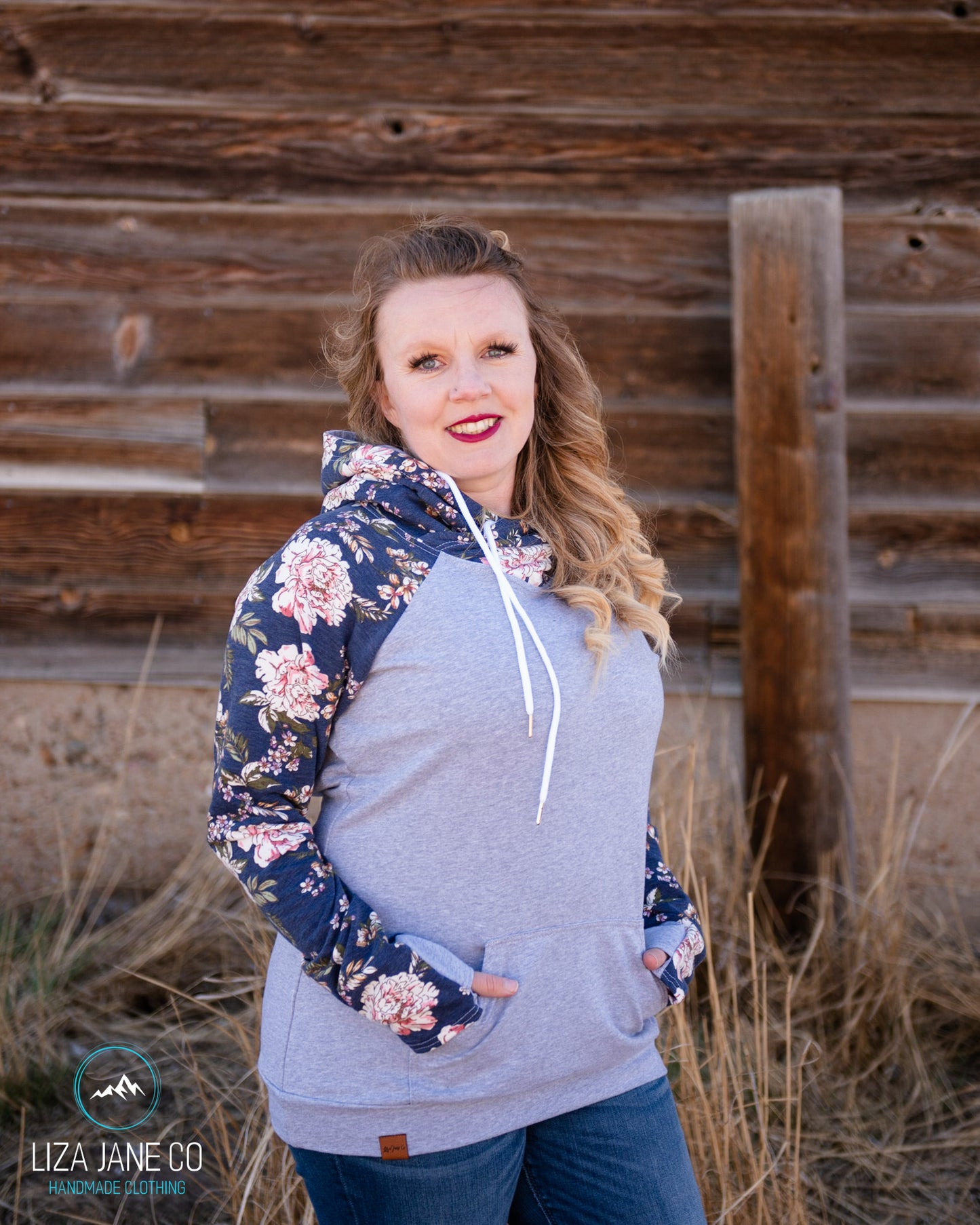 Women's Hoodie | Purple/Tan Tie-Dye & Black