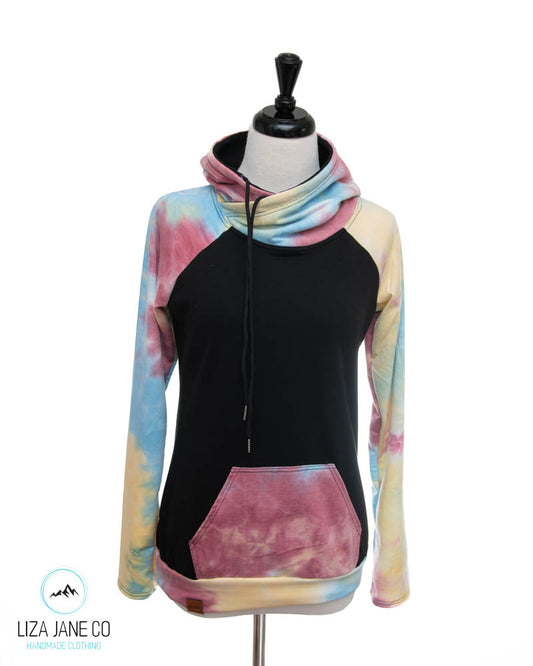 Women's Hoodie | Tie Dye & Black {Small}