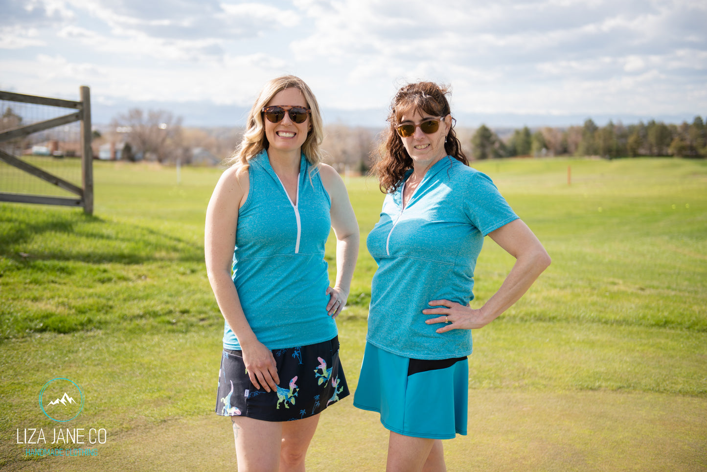 Blue - Flare Golf Skort