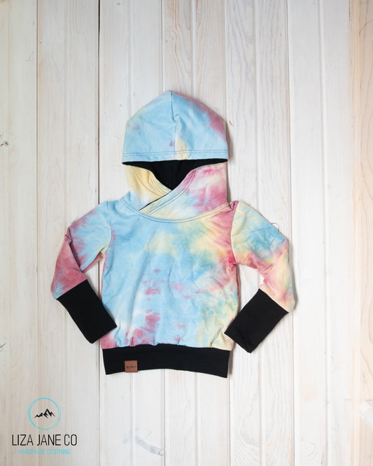 Grow with Me Hoodie | Tie-Dye and Black {1-3 Year}