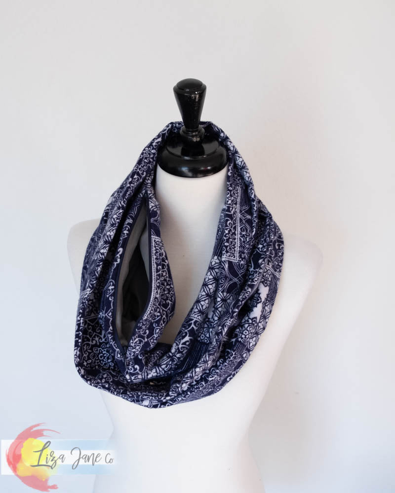 Pocket Scarf - Blue Flannel