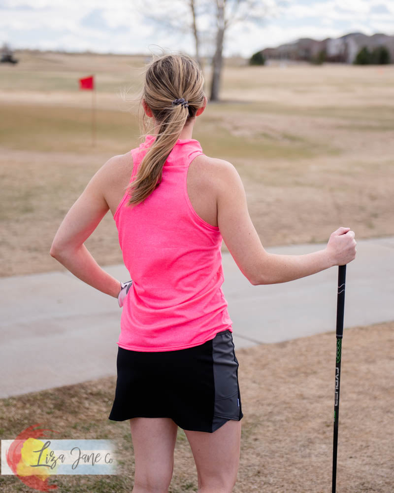 Women's black & Grey Golf Skirt {Small}