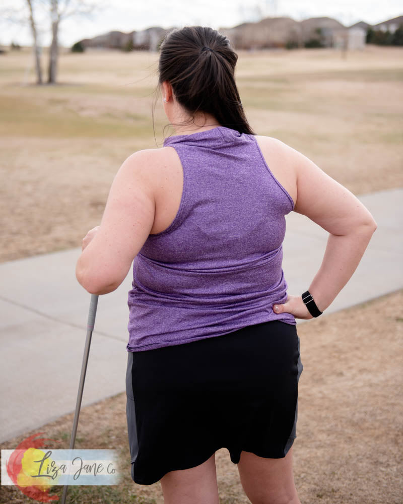 Women's black & Grey Golf Skirt {Small}