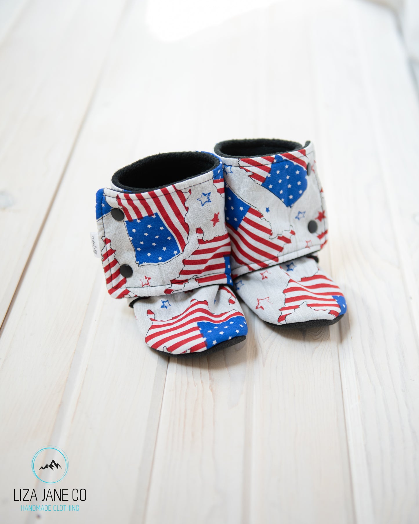 Stay-on Baby Booties | Patriotic