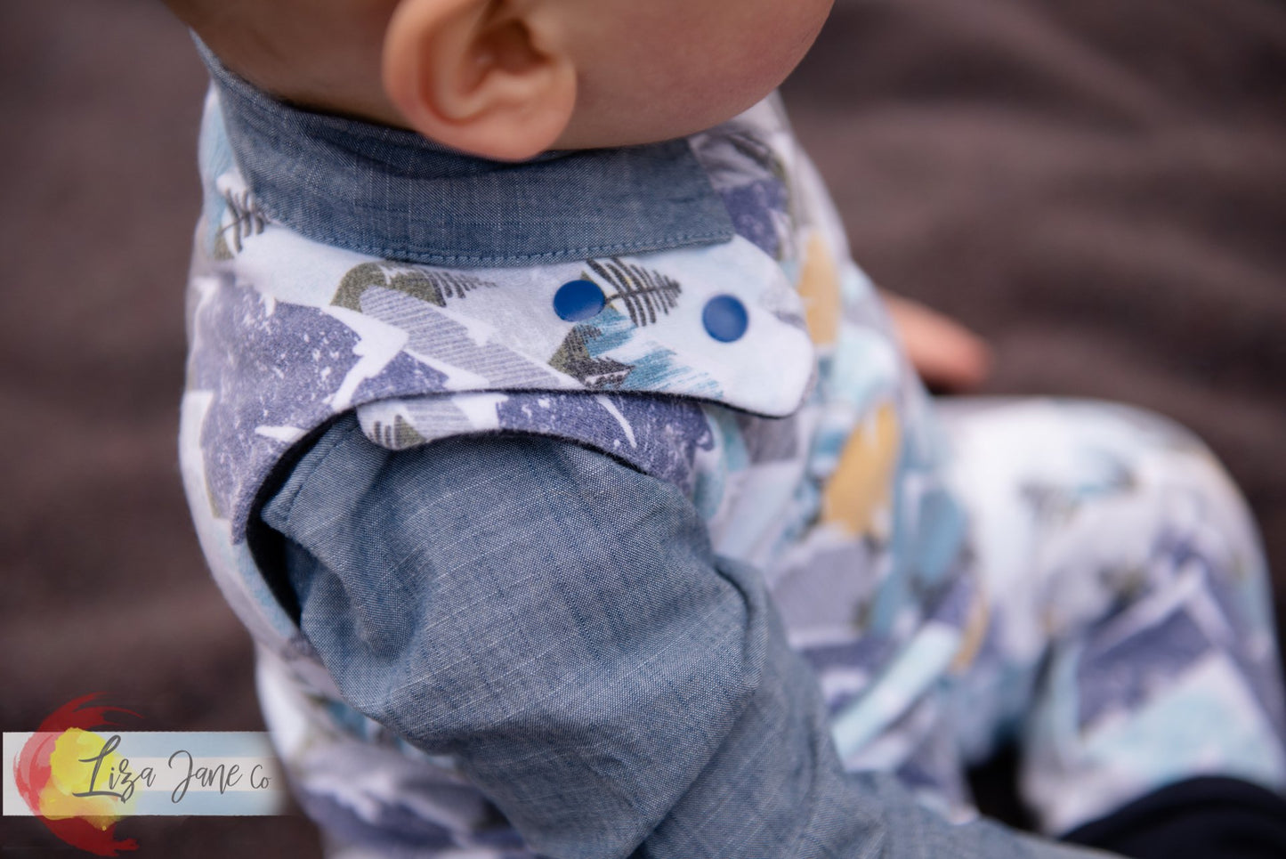 Grow with Me Romper | Pineapples on Stripes {3-12 Mo}