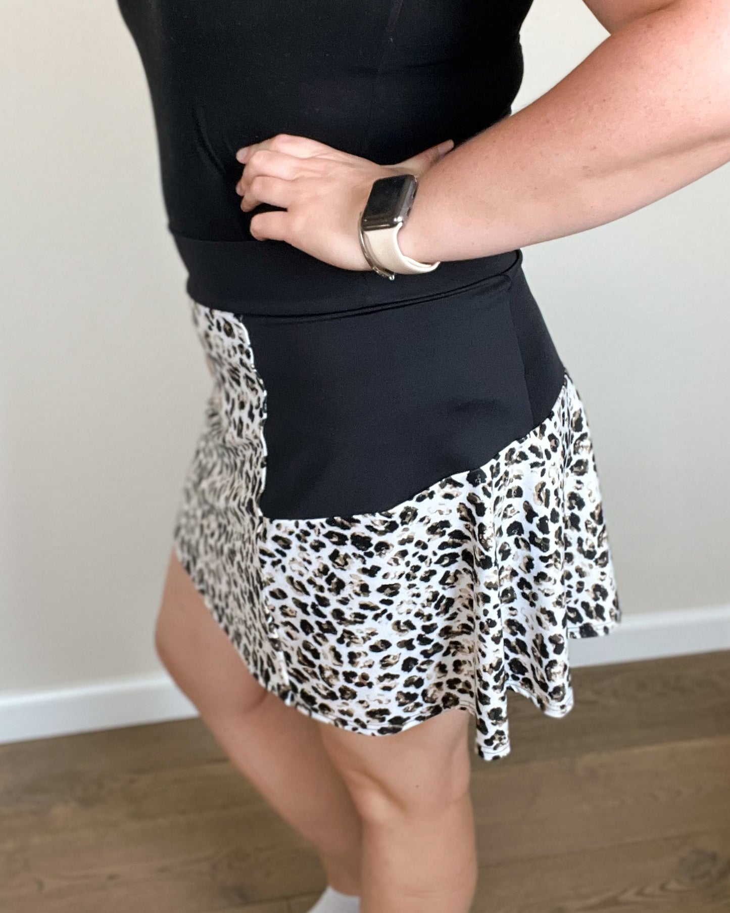 Leopard Print - Flare Golf Skort