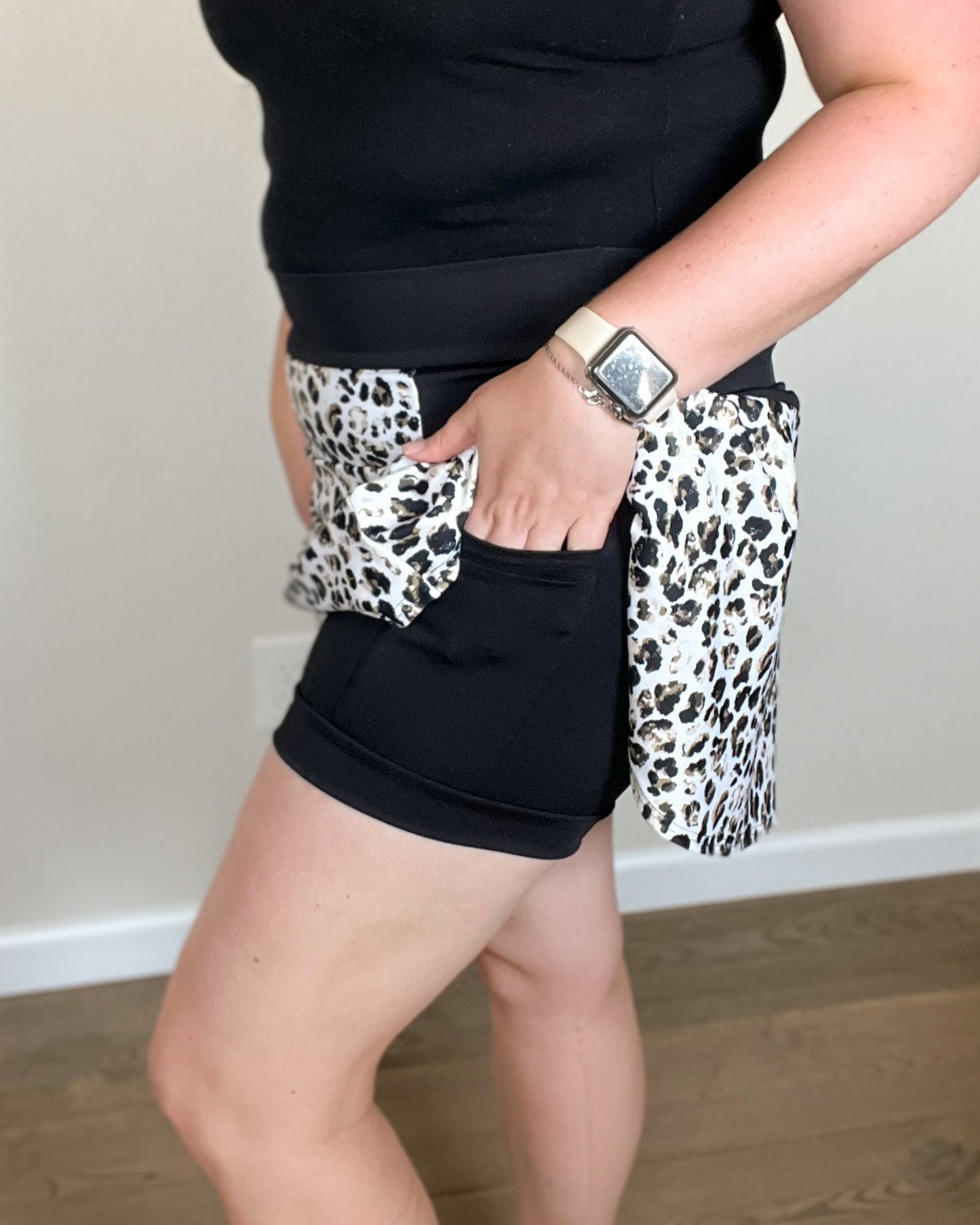 Leopard Print - Flare Golf Skort