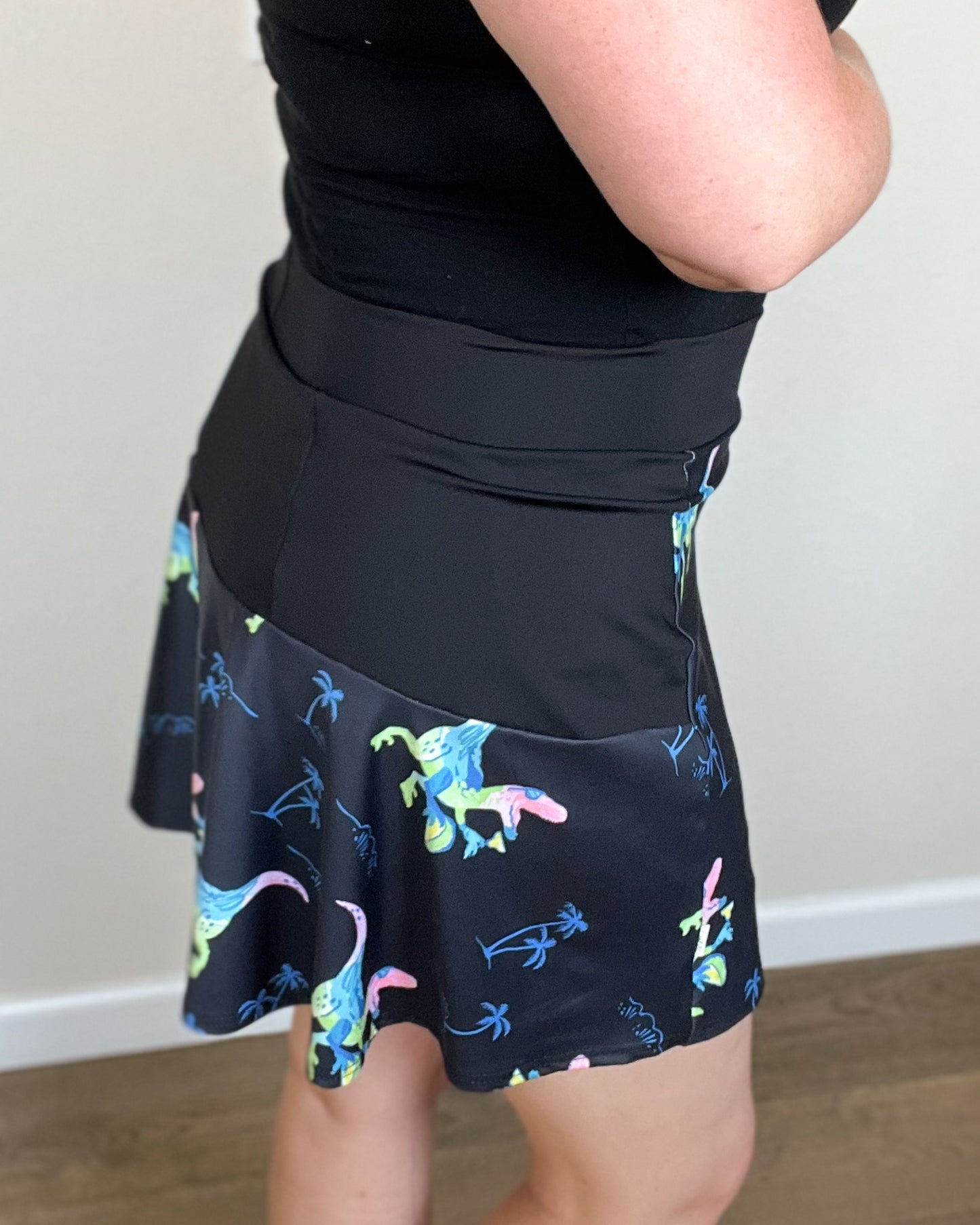 Dinos with Tacos and Margaritas - Flare Golf Skort