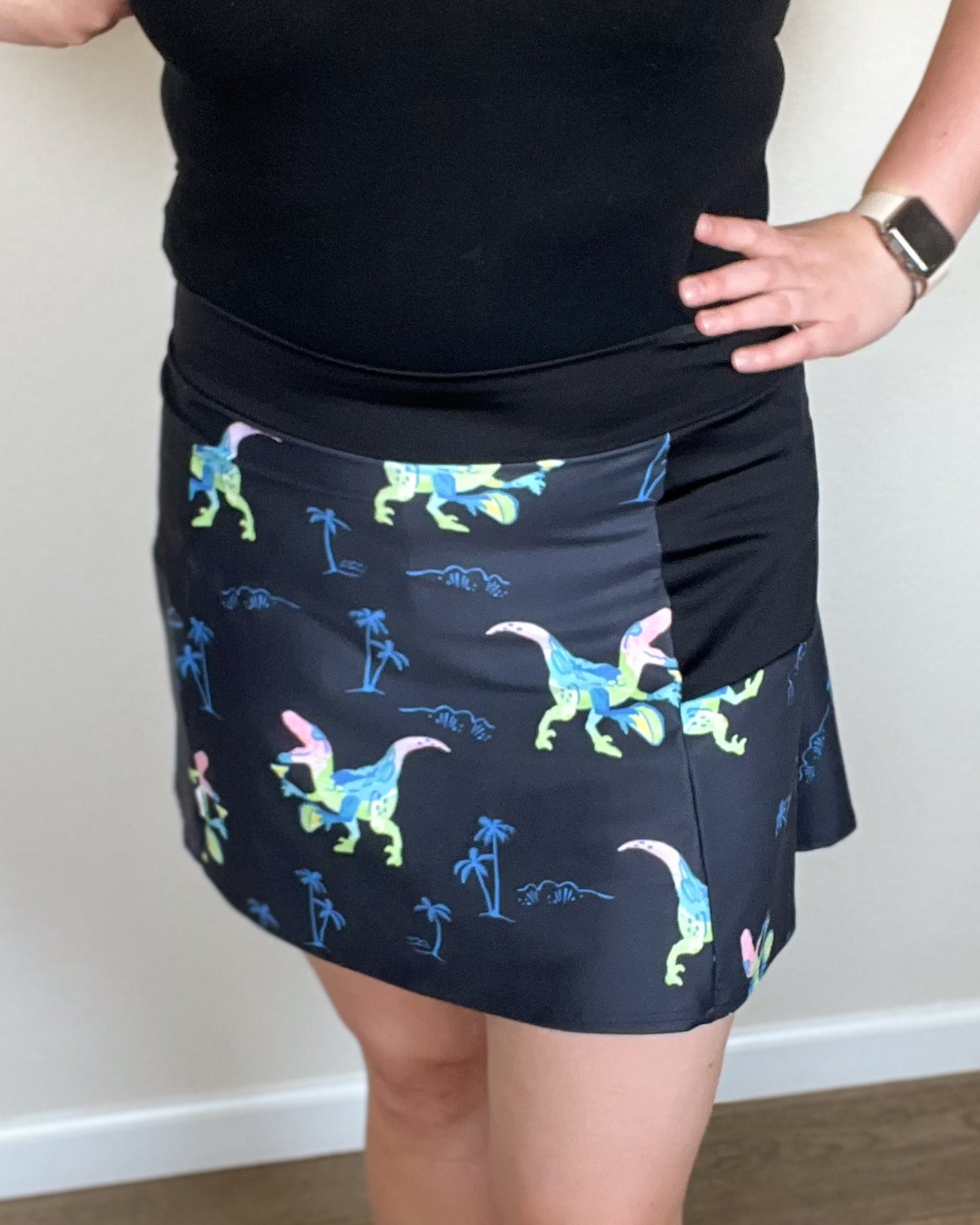Dinos with Tacos and Margaritas - Flare Golf Skort