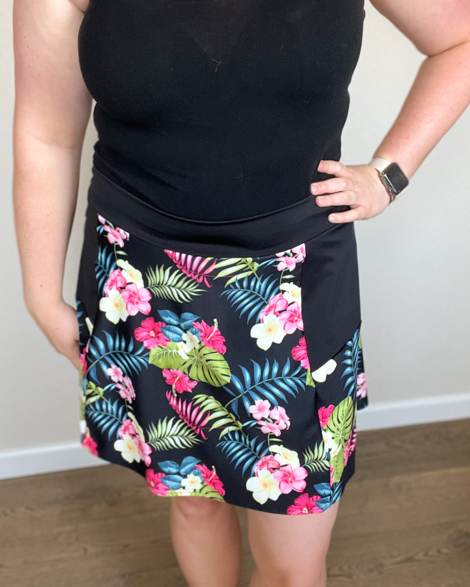 Floral golf skirt best sale