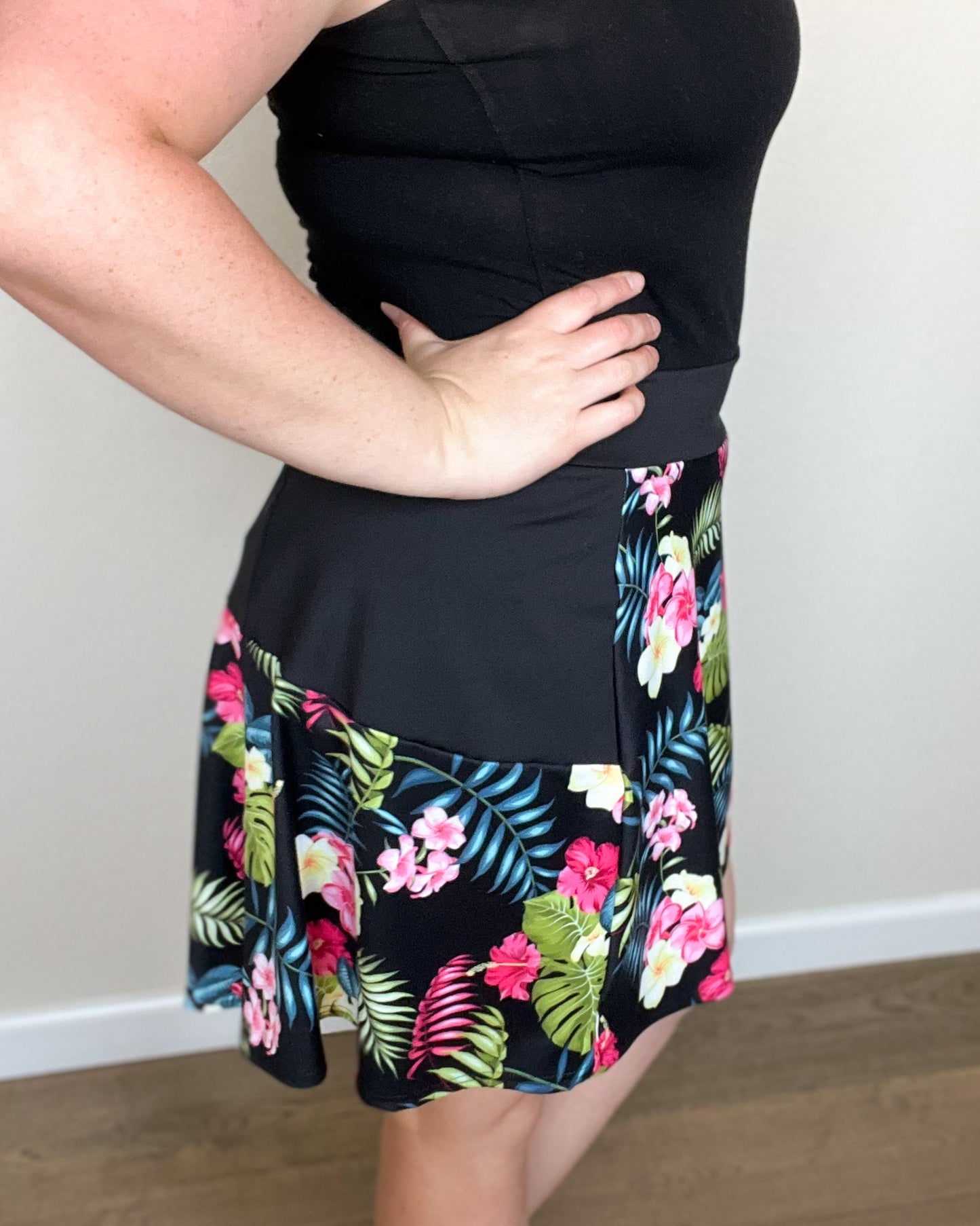 Floral - Flare Golf Skort