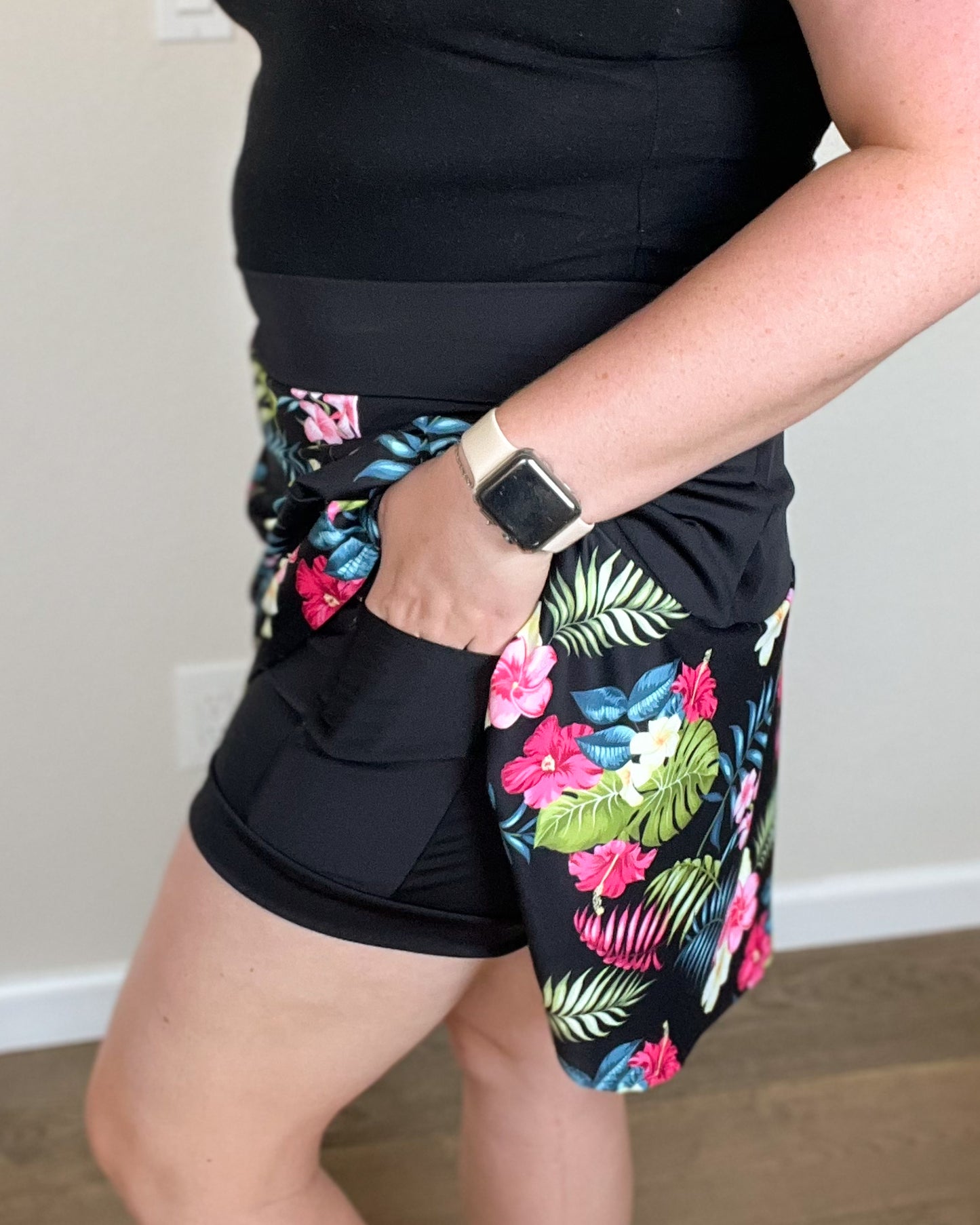 Floral - Flare Golf Skort