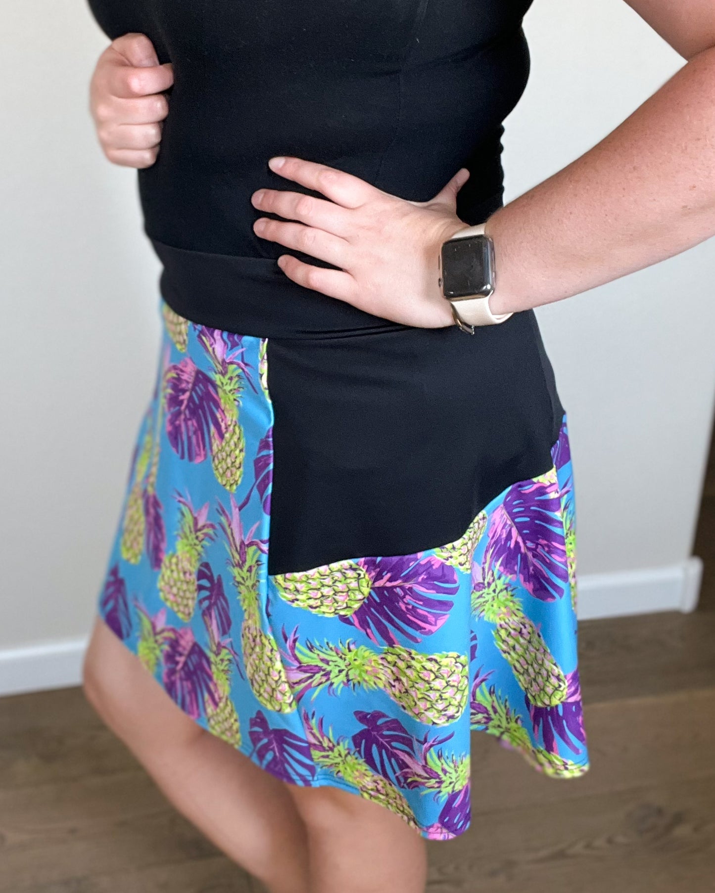 Pineapples - Flare Golf Skort