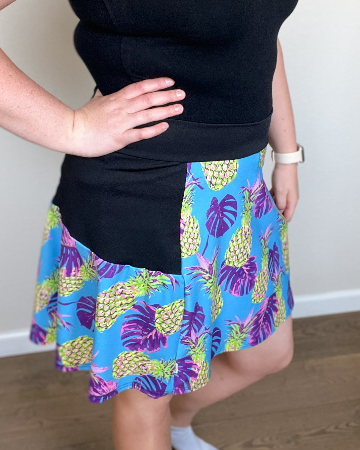 Pineapples - Flare Golf Skort