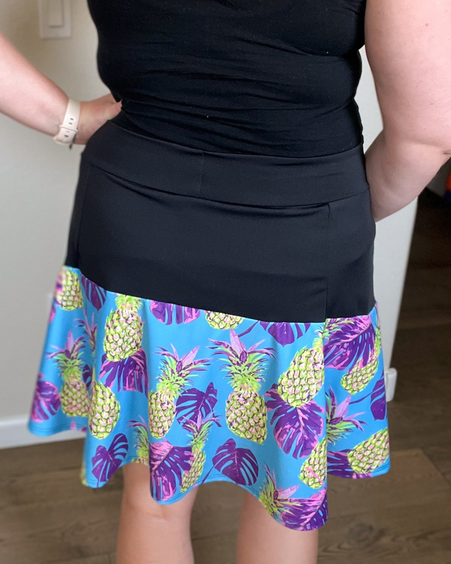 Pineapples - Flare Golf Skort