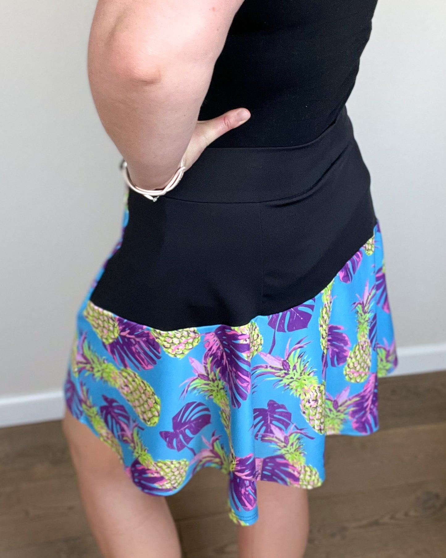 Pineapples - Flare Golf Skort