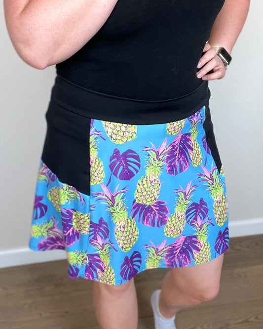 Pineapples - Flare Golf Skort