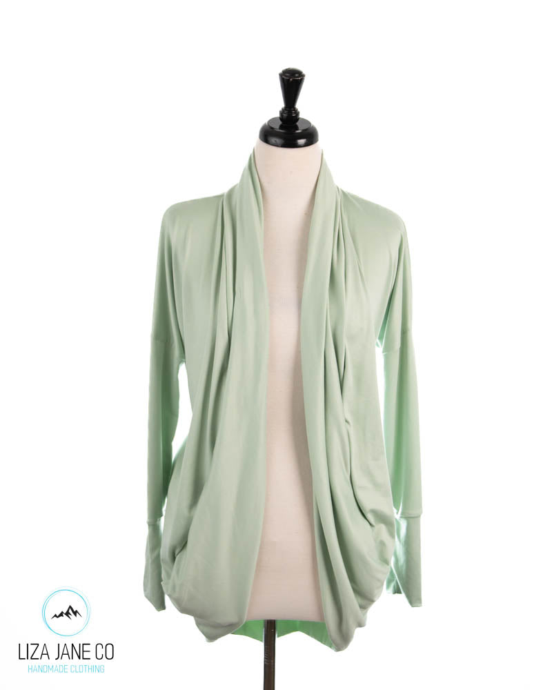 Women's Cocoon Cardigan | Light Sage