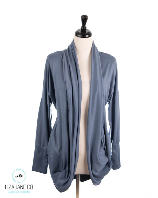 Women's Cocoon Cardigan | Denim