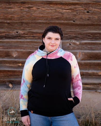 Women's Hoodie | Tie-Dye and Heather Grey