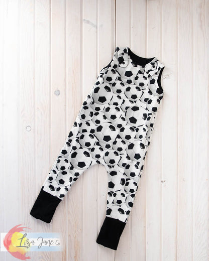 Grow with Me Romper | Soccer Balls {1-3 Year}