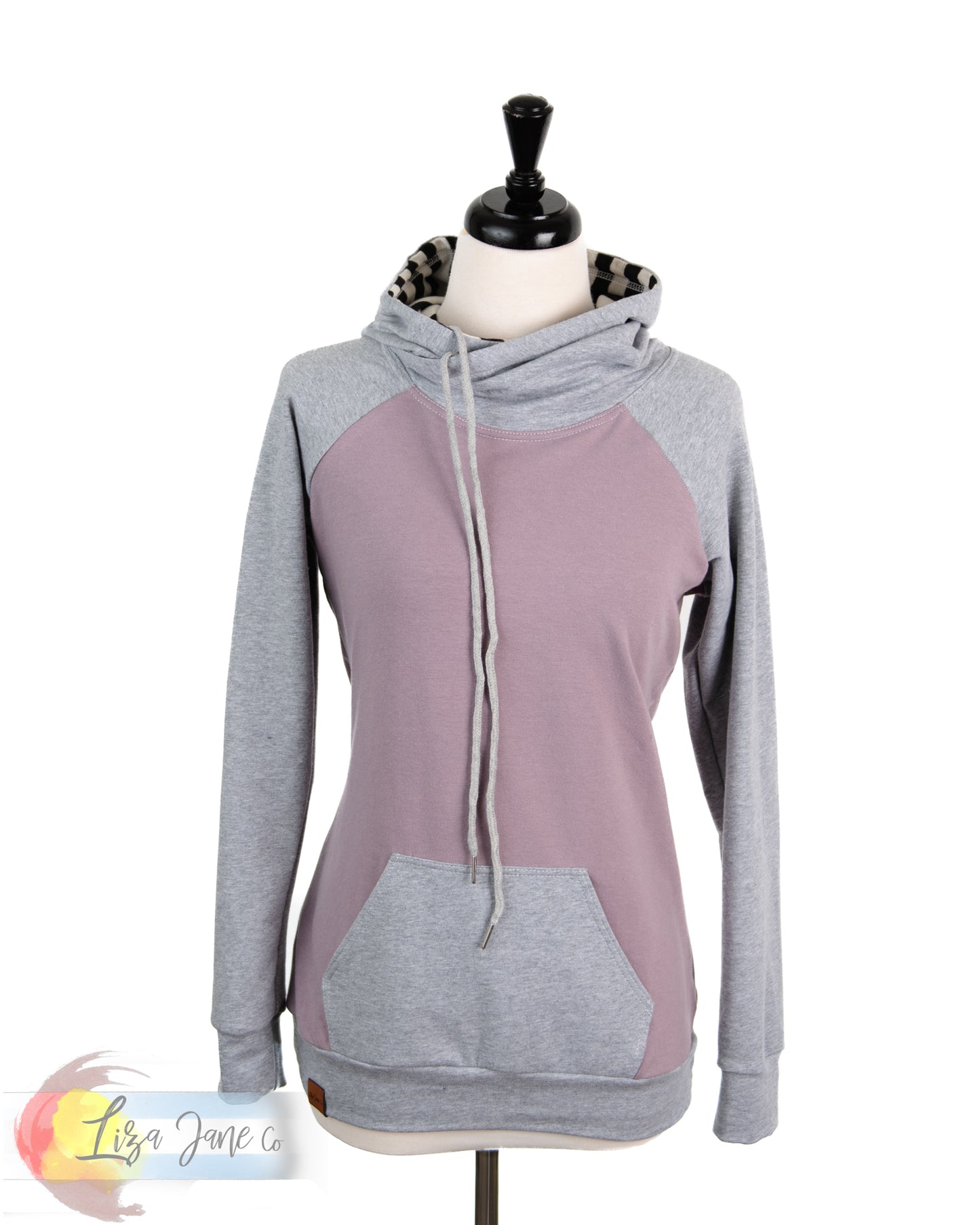 Women's Hoodie | Hazy Lavender and Heather Grey {Small}