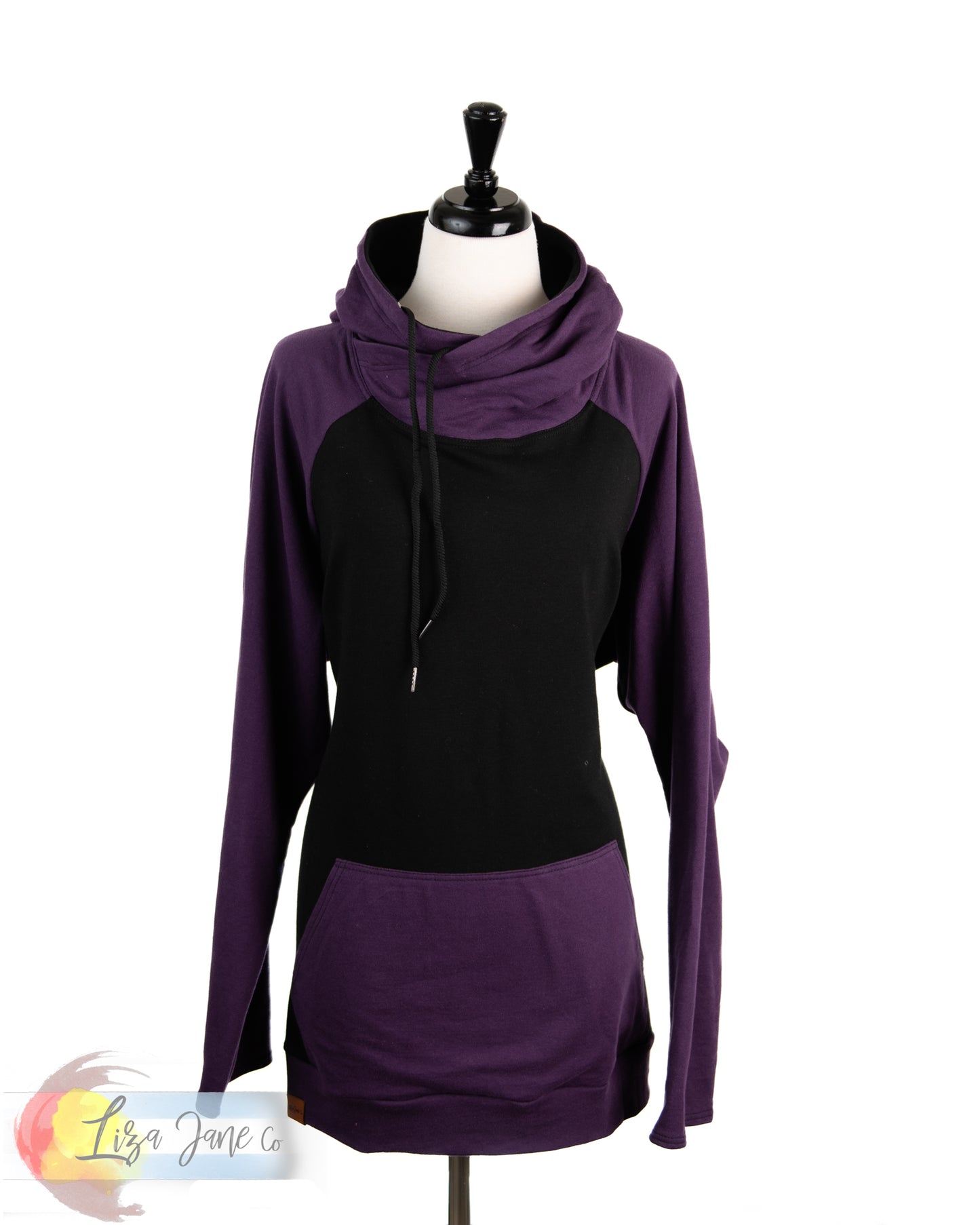 Women's Hoodie | Purple and Black {2X - Plus Size}