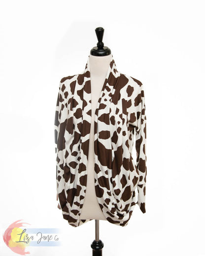 Women's Cocoon Cardigan | Brown Cow {Medium}
