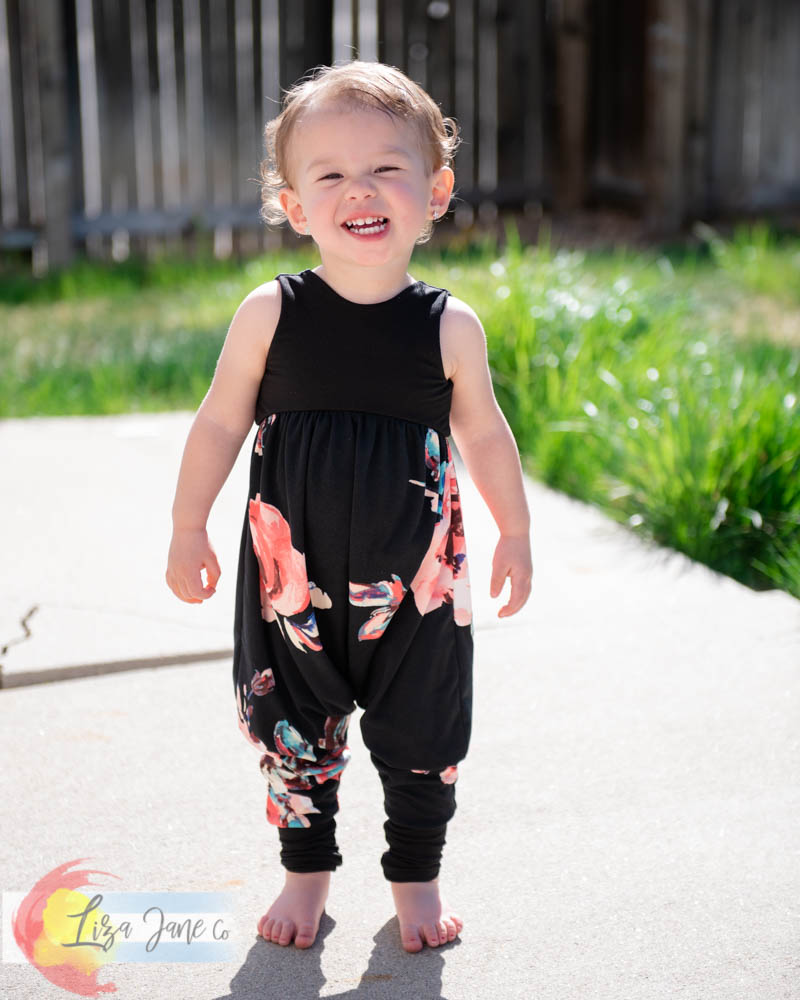 Girls Romper | Sleeveless | 18 mo Dots w/ Pineapple Alley Cat Romper