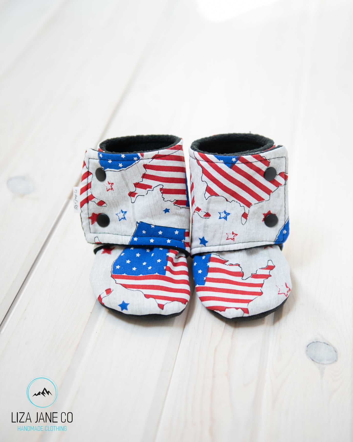 Stay-on Baby Booties |  Patriotic