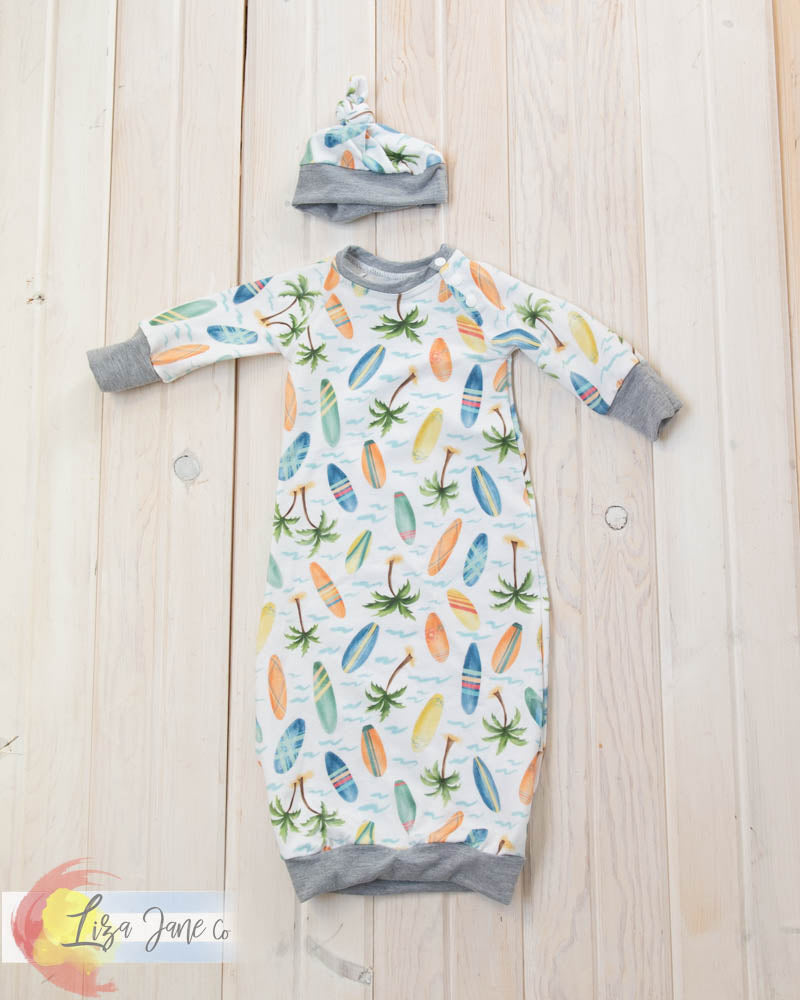 Baby Sleeper | {Flawed} Surfboards and Palm trees {3 Month}